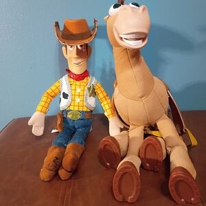 Disney Cowboy and Horse Plush Duo - Yellow and Brown